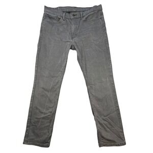 Levis Gray 511 Slim Fit Stretch Denim Jeans Mens 36x30